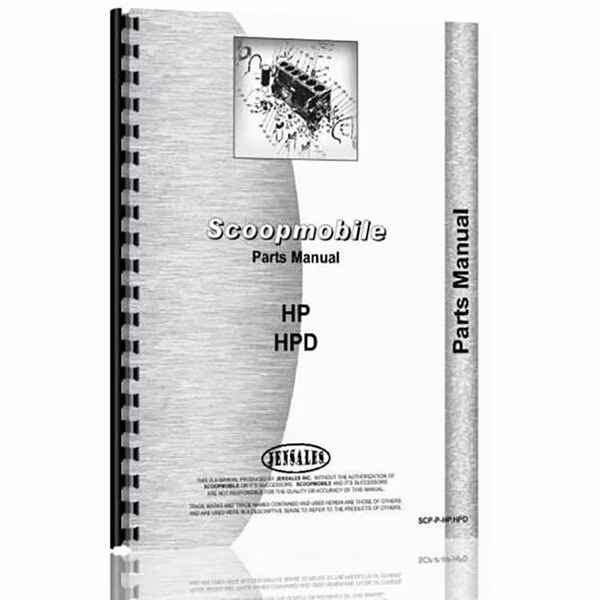 Tractor Parts Manual for Scoopmobile Model HP